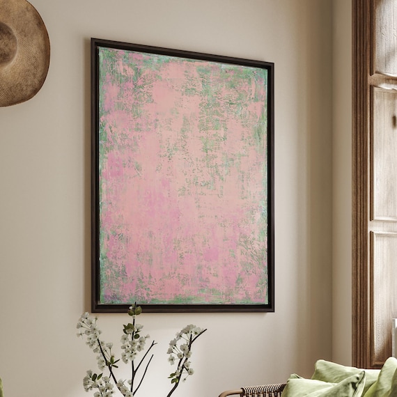 PRINT Pink Abstract Art Gold Pink Abstract Print