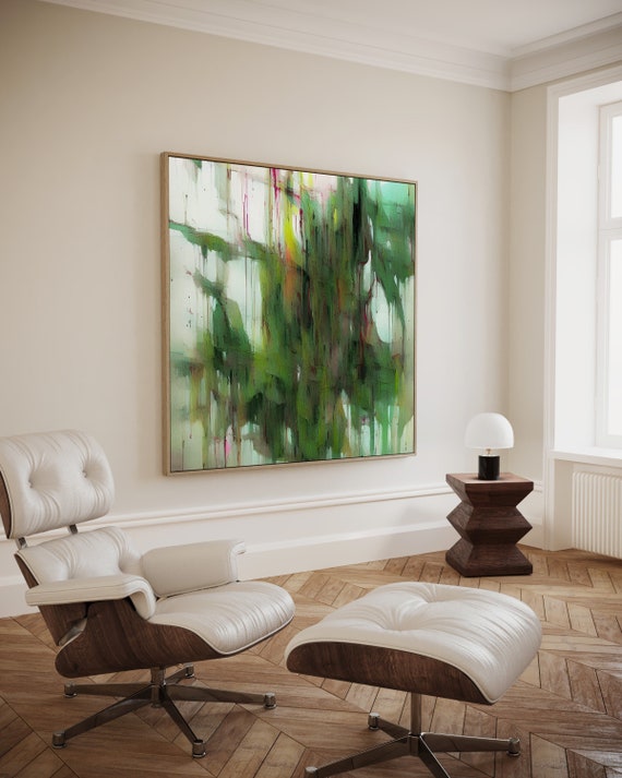 Sage green Blush pink Abstract Art Print, Wall décor, Wall art, Canvas print, Art print