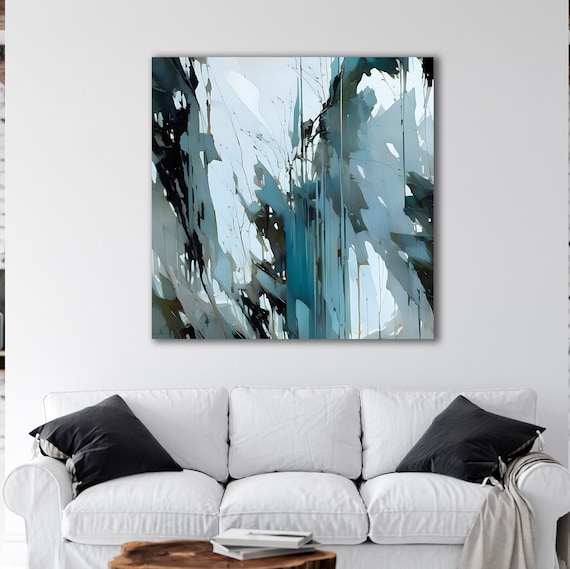 Abstract Art Print, Gray Abstract, Minimalist Wall Art, Abstract Art Canvas,  Art prints, Modern Home Décor, Artwork S00012