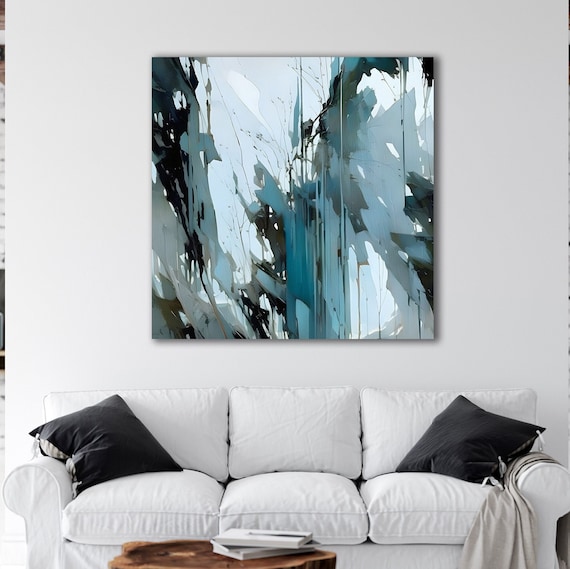 Abstract Art Prints, Gray Abstract, Minimalist Wall Art, Abstract Art Canvas,  Art prints, Modern Home Décor, Artwork S00012