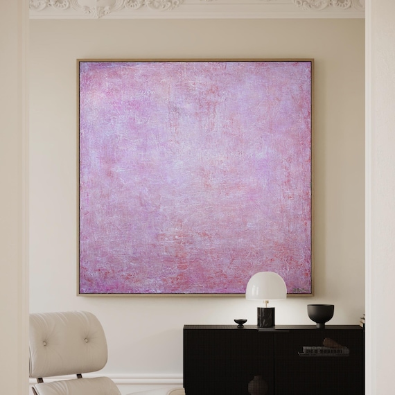 Pink Abstract Art Print: Pink, Blush, Wall Décor