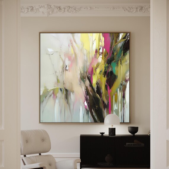 Abstract Art Colorful Art Print, Pink Green Abstract Fine Art Print, Wall décor, Wall art, S00019