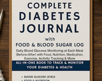 糖尿病ジャーナル | 血糖値、食事、服薬記録（デジタルダウンロード）