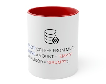 SQL Query Coffee Mug – Funny Developer Gift, Data Analyst & Programmer Humor Cup