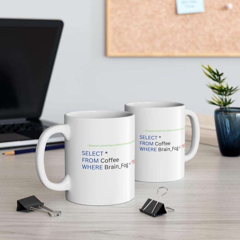 Funny SQL Code Coffee Mug - Programmer Gift image 4