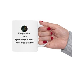 Python Developer Mug: Funny Coding Gift, Software Engineer Coffee Cup image 6