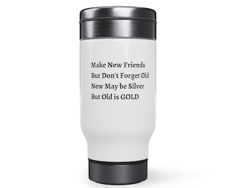 Long Distance Friendship Mug – Stainless Steel Travel Mug, Moving Away Gift