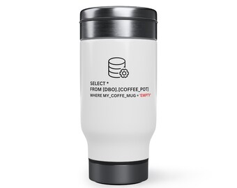 SQL Coffee Tumbler: Data Analyst Stainless Steel Mug