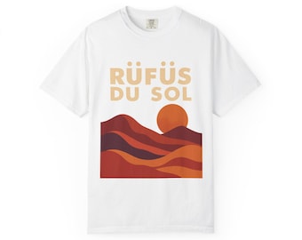 T-shirt Rufus Du Sol Comfort Colors : t-shirt rétro Sunset Rave & Festival