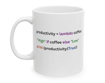 Funny Python Code Mug - Programmer Gift, Developer Coffee Cup, Office Humor 11oz