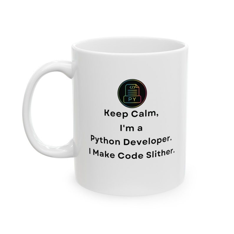 Python Developer Mug: Funny Coding Gift, Software Engineer Coffee Cup image 1
