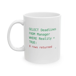 SQL Developer Mug: Funny Data Analyst Gift, FREE Personalization zdjęcie 3