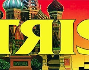 Tetris arcade marquee / adesivo in vinile - 9,25 "x 2,5"