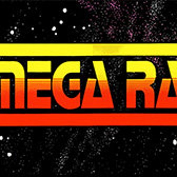 Omega Race arcade marquee | Vinyl sticker - 9.25" x 2.5"