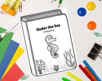 Under the Sea Coloring Book - Digital Print