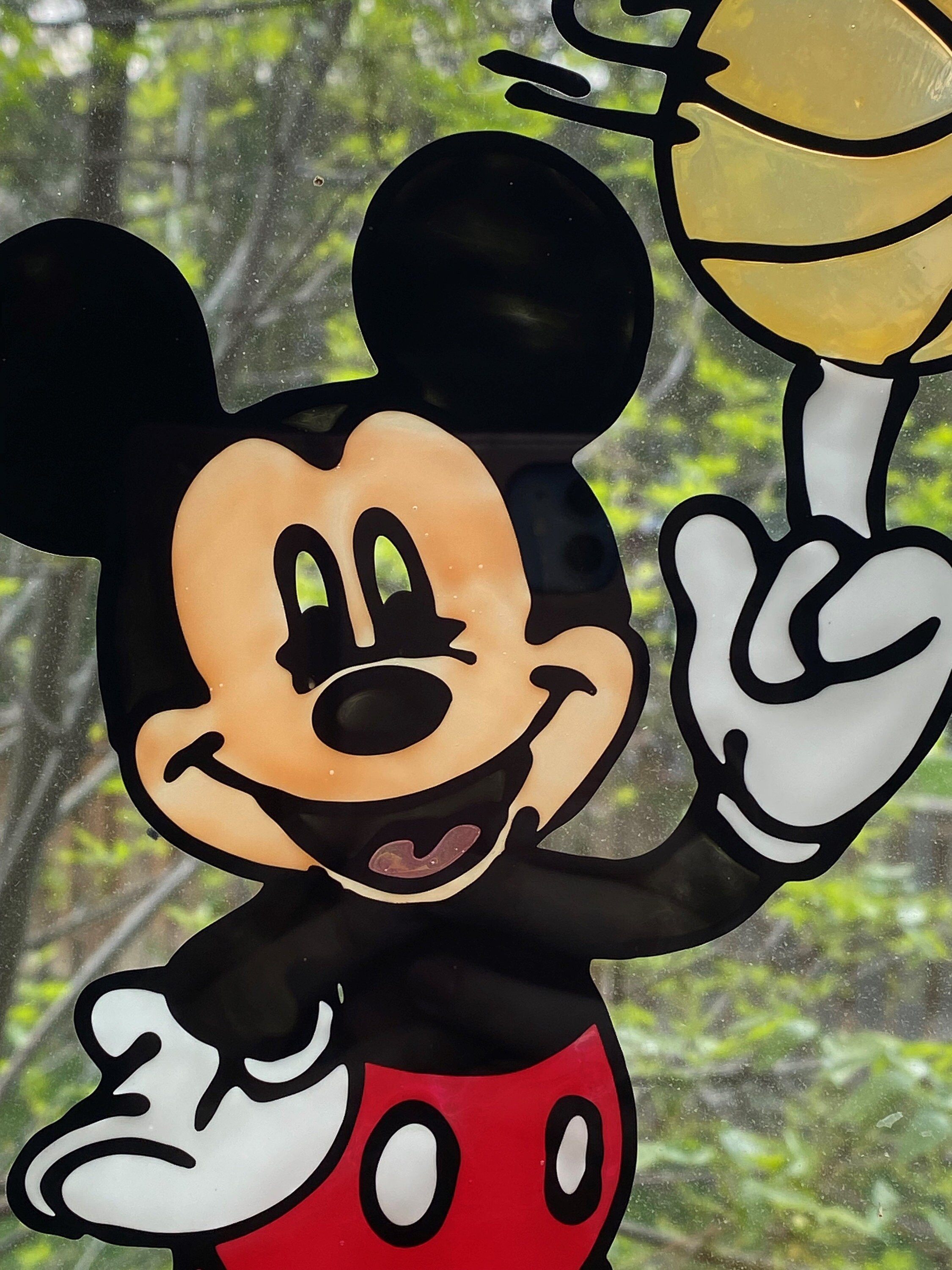 Mickey Mouse Stained Glass Painting Etsy