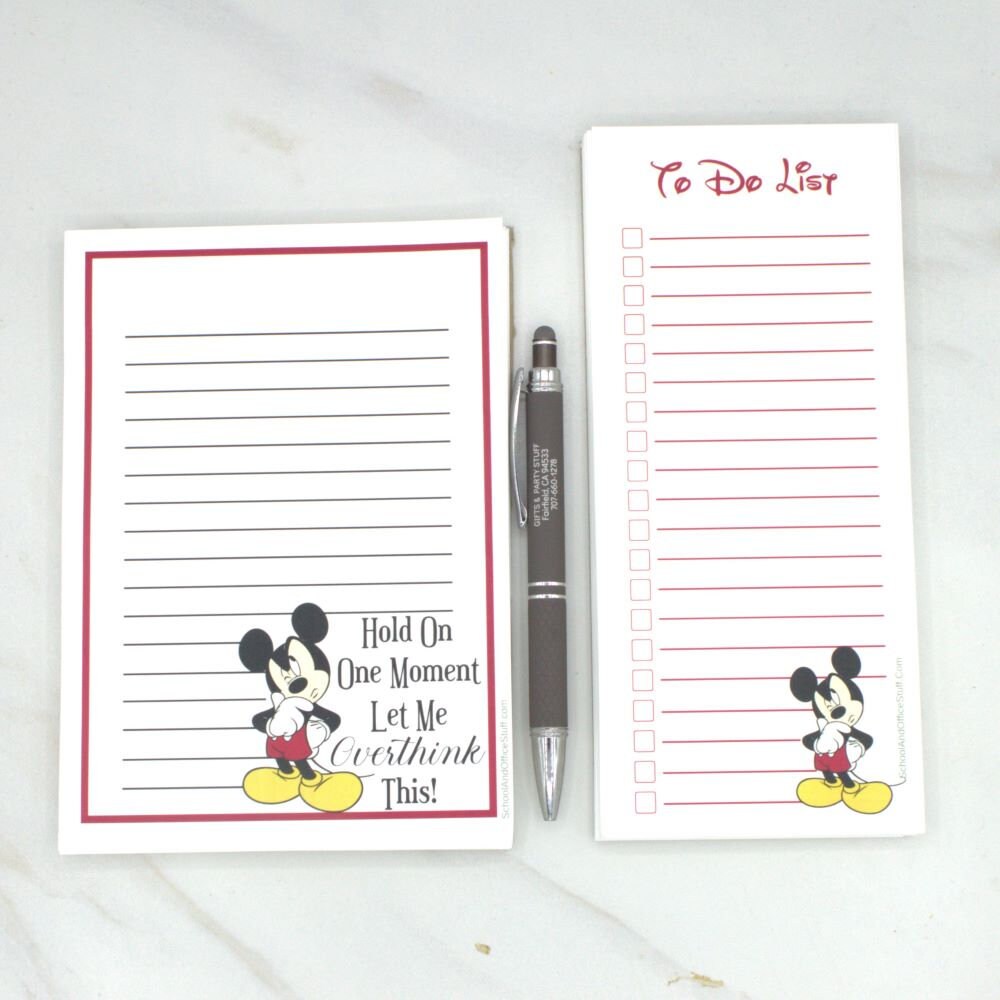 Disney Parks Note Pad Set Small Post It Notes Mickey Mouse Head