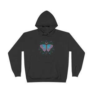 moth and moon Unisex EcoSmart® Pullover Hoodie Sweatshirt
