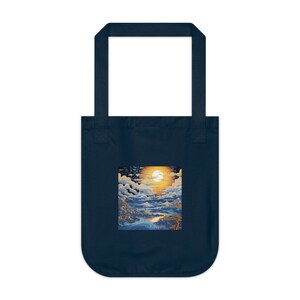 Asian Landscape Art Organic Canvas Tote Bag