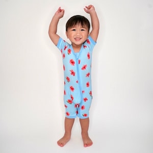 Hibiscus Bamboo Shortie Romper