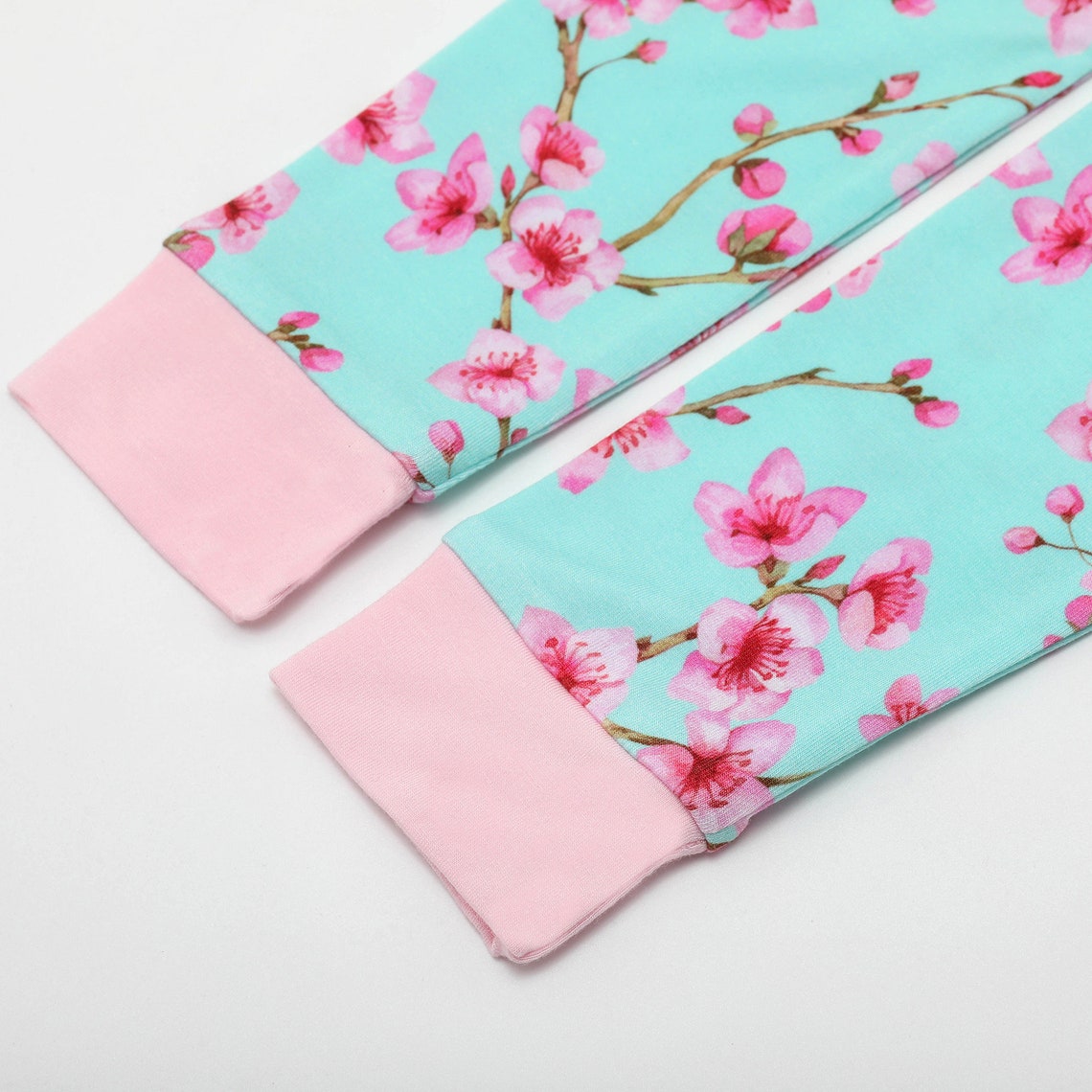 Cherry Blossom Bamboo 2 Piece Kids Pajamas - Etsy
