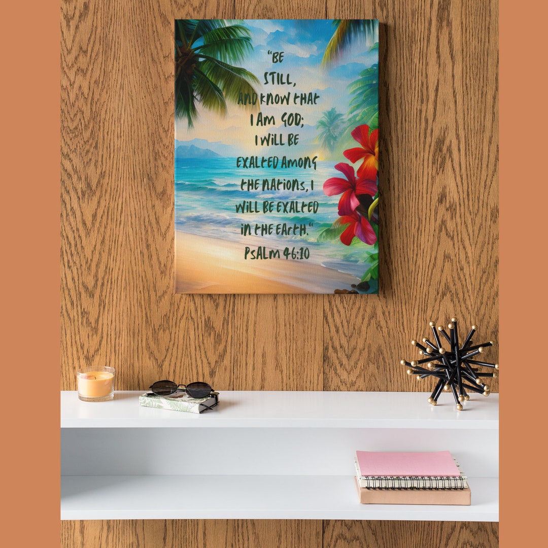 Bible Canvas Wall Art Scripture Wall Art for Office Worship Etsy