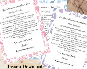 Christian Bible Study Printable for Women Devotional on God's Love Identity in Christ Scripture Journal Pages PDF Healing Journal Gift Her