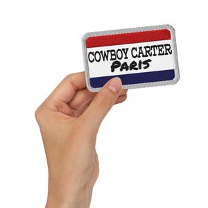 Toppa ricamata "Cowboy Carter Beyonce 2025 Tour Cities" - Parigi