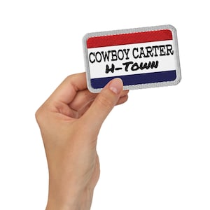Toppa ricamata "Cowboy Carter Beyonce 2025 Tour Cities" - H-Town/Houston