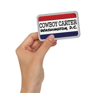 Toppa ricamata "Cowboy Carter Beyonce 2025 Tour Cities" - Washington, D.C.