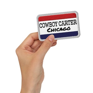 Toppa ricamata Chicago per il tour Cowboy Carter Beyoncé 2025 nelle città di Chicago
