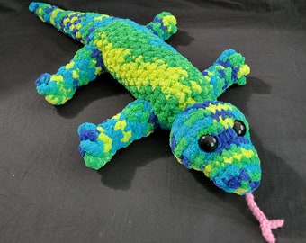 Crochet Amigurumi Lizard Plush Toy -  (Finished Product), Crochet Lizard, Amigurumi Lizard, Reptile Plush, Cute Toy