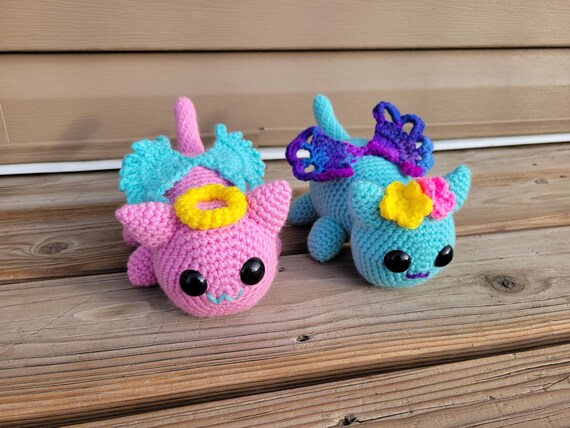 Butterfly Fairy Meow Cat and Angel Meow Cat Toy Crochet Pattern