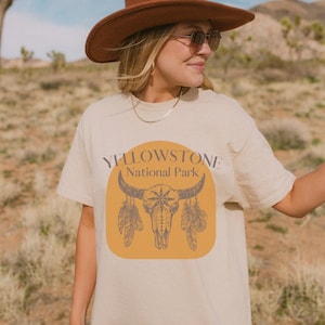 Yellowstone National Park Shirt, Parks USA shirt, Western Parks Shirt, Mountain Outdoor Explore Cowboy Desert Shirt
