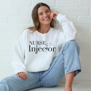 Nurse Injector Crew Neck Sweatshirt, Medical Aesthetics, Botox Nurse, MedSpa Sweatshirt, Nurse Injector Gift