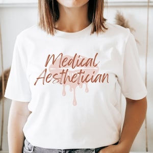 Chemise d&#39;esthéticienne médicale, esthétique médicale, injecteur cosmétique, injecteur de Botox, chemise d&#39;injecteur d&#39;infirmière, injecteur NP