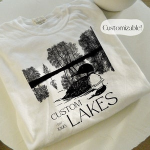 Personalized Custom Cottage T Shirt, Custom Lake T Shirt, Custom Cabin T Shirt, Cottage Owner Gift, Cottage Lake Shirt