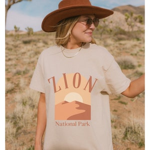 Zion National Park Utah Shirt, Granola Girl Aesthetic, Parks USA Shirt, Western Parks Shirt, National Parks Gift