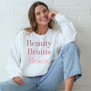 Botox Sweatshirt Crew Neck, Botox Injector, Nurse Injector Sweatshirt, Medical Aesthetics, Cosmetic Injector, Beauty Brains Botox Sweatshirt