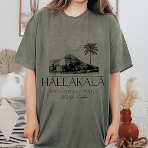 Haleakala National Park Shirt Retro Vintage Style, Granola Girl Aesthetic, Parks USA shirt, Hawaii Parks Shirt