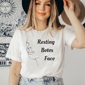 Chemise d&#39;esthéticienne minimaliste au repos Botox Face, chemise d&#39;injecteur d&#39;infirmière, esthétique médicale, cosmétiques, soins de la peau, chemise Botox