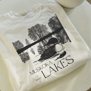 Muskoka Lake Canada Vintage Style Shirt, Provincial Parks Canada, Outdoor Shirt, Camping Shirt, Retro Parks Shirt, Granola Girl, Gorpcore