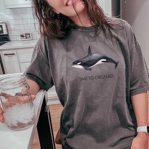 Orca Whale Shirt, Eat the Rich, Killer Orca Whales, Orca&#39;s Attacking and Sinking Yachts Funny Meme Shirt, Time to Orcanize