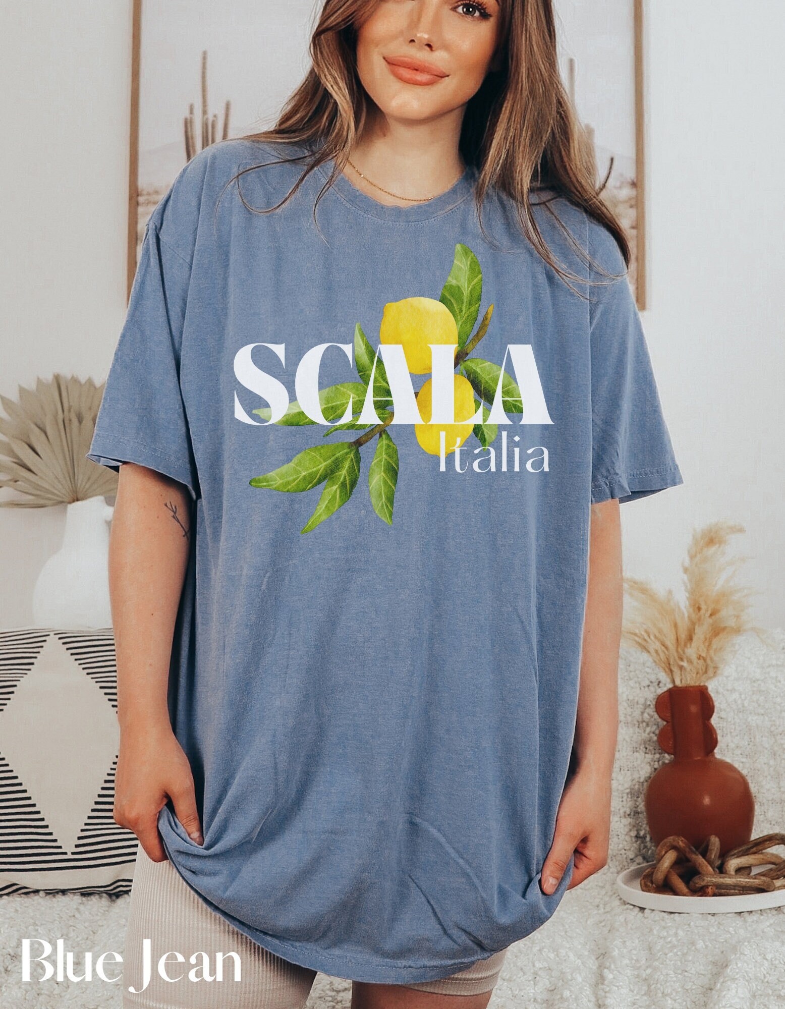 売れ筋商品|||セルフエスティーム カットソー トップス レディース Juniors' Amalfi Coast Graphic-Print T-Shirt Egret 723FC49E-8754-4E6A-941B-