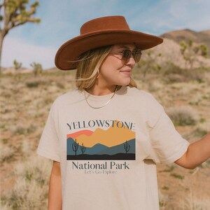 Yellowstone National Park Shirt, Parks USA shirt, Western Parks Shirt, Mountain Outdoor Explore Cowboy Desert Shirt