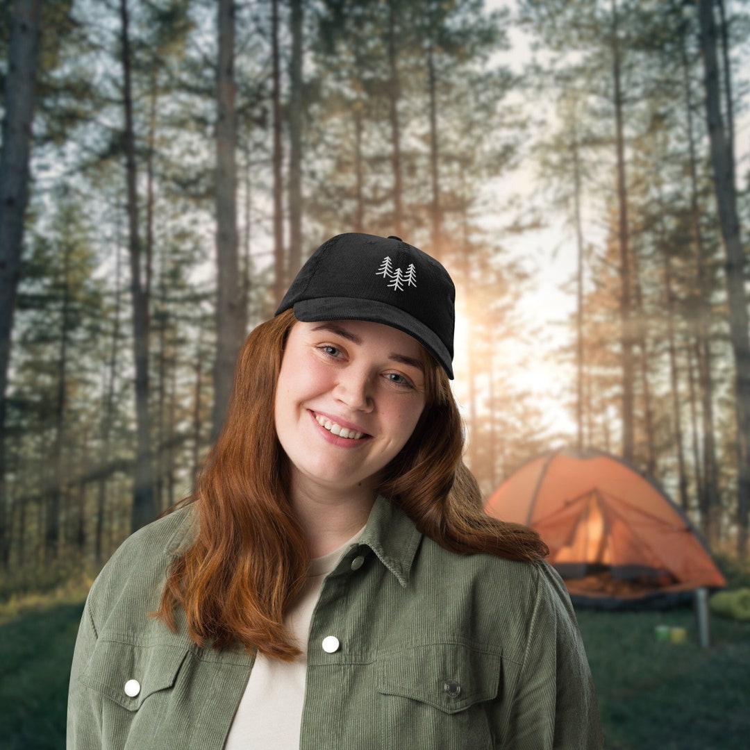 Granola Girl Aesthetic Hats, Camp Hats, Vintage Dad Hats, Corduroy Hat