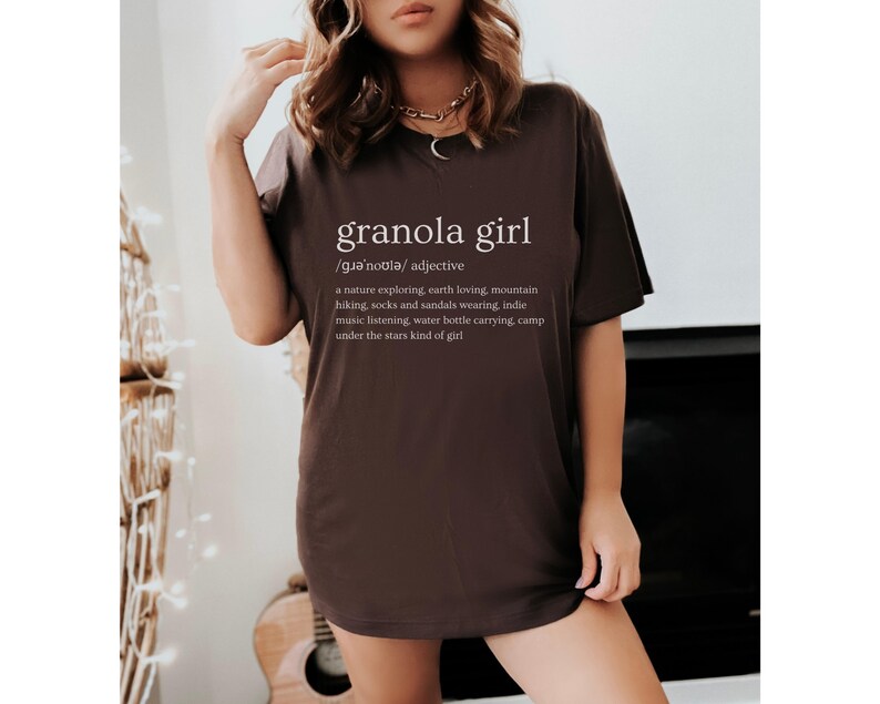 Granola Girl Aesthetic Shirt, Granola Girl Definition, Naturecore Shirt