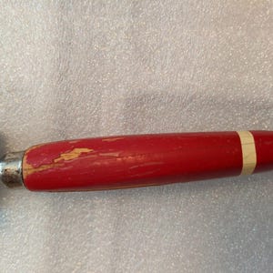 VINTAGE EKCO USA 7" Kitchen Utensil Knife Sharpener with Red Wood Handle image 5