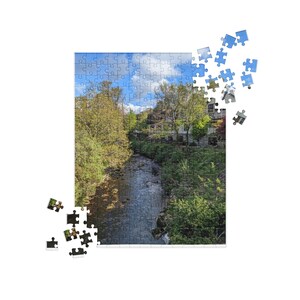 A River Runs Through It - Laragh Village Ireland - Jigsaw Puzzle 252 Pieces