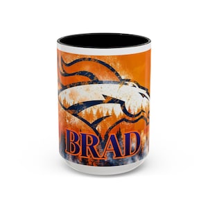Denver Broncos &quot;BRAD&quot; Coffee Mug | Tea | Hot Chocolate Cup